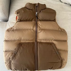 Filson, men’s XL, brown down vest.